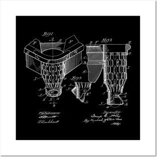 Billiard Table Pocket Vintage Patent Drawing Posters and Art